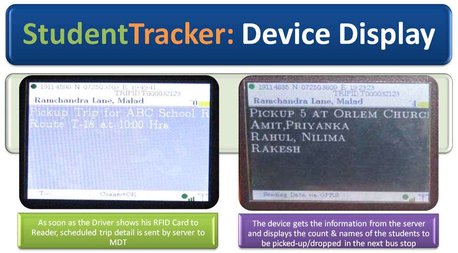 Student Tracking - Message Display